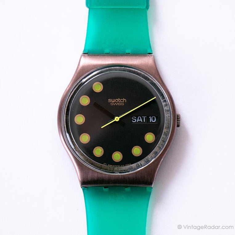 Stalen Horloges Swatch Watch ' Vintage Met Staal Horlogeband SWATCH 700  Jaar Zwitserland Pezzo Animal Wheel GZ120 by Not Vital Vintage Staal - Etsy