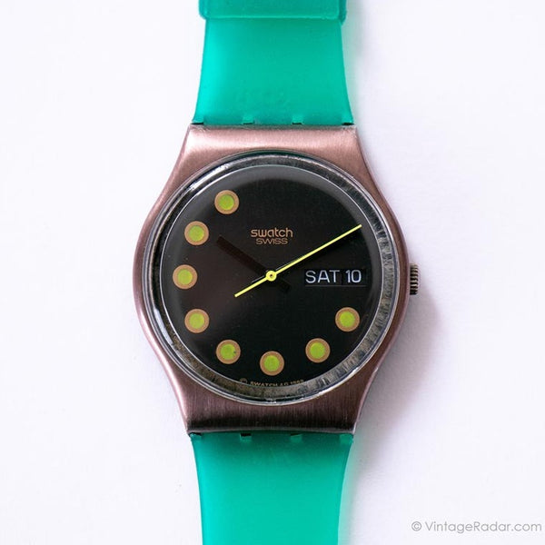 Vintage Swatch GX706 BRIGHT LIGHTS Watch | 1989 Minimalist Swatch Watch - Vintage Radar