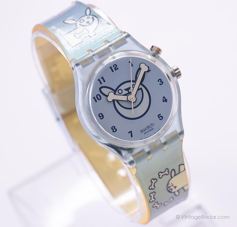 2002 GIVE A DOG THE BONE GS900 Swatch Watch | Dog Lovers Gift Watch ...