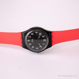 2009 Swatch Traje negro GB247 reloj | Usado minimalista Swatch
