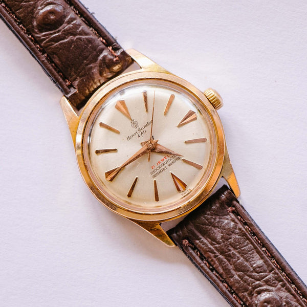 Henri Sandoz 21 Jewels Elegant Mechanical Watch | Vintage Swiss Watch - Vintage Radar