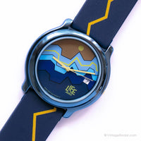 Azul vintage adec por Citizen reloj | Regalo reloj Para los amantes de la montaña