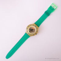 1992 Swatch Burbujas de gelatina SDK104 reloj | Esqueleto vintage Swatch Scuba