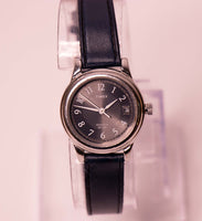 Elegante dial negro Timex reloj para mujeres WR 50m