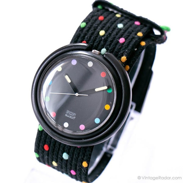 1989 RUSH HOUR PWBB109 Pop Swatch | 80s Vintage Pop Swatch Watch