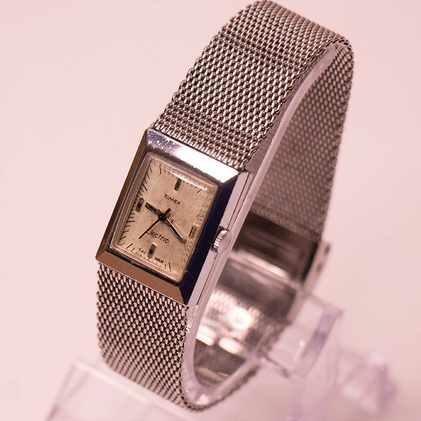 Rettangolare degli anni '70 Timex Electic Taiwan orologio per donne rare