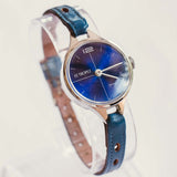 Rare St. Tropez Mechanical Swiss Watch | 90s Blue Dress Watch for Women - Vintage Radar