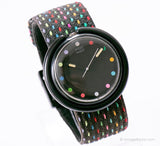 1989 Swatch Pop RUSH HOUR PWBB109 Watch | 80s Polka Dot Pop Swatch
