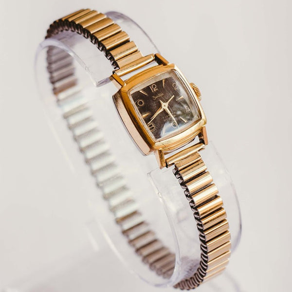 Schwarzes Zifferblatt Zentra Mechanische Hochzeit Uhr | Vintage -Uhren zum Verkauf