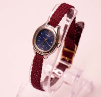 Tiny Blue Dial Timex Watch for Women on a Nato Strap
