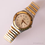 1997 Swatch YLS109 tonalidad reloj | Vintage dos tonos Swatch reloj