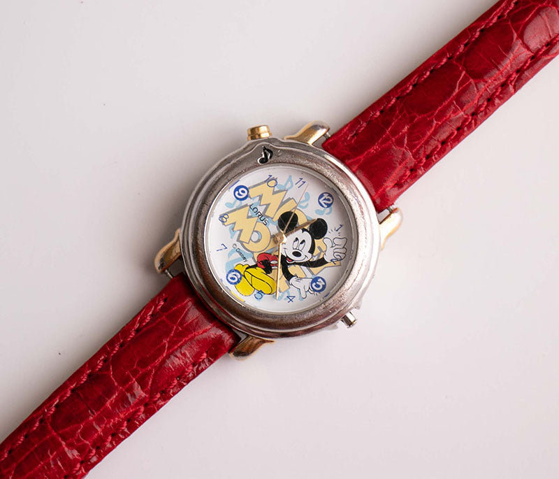 Vintage Mickey Mouse Musical Watch | Lorus V52Z-X001 Disney Watch ...