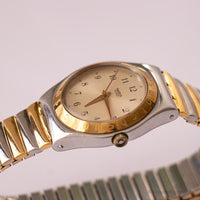 1997 Swatch YLS109 Tonalität Uhr | Vintage zweifarbig Swatch Uhr