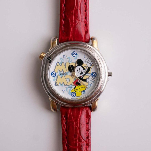 Antiguo Mickey Mouse Musical reloj | Lorus V52Z-X001 Disney reloj