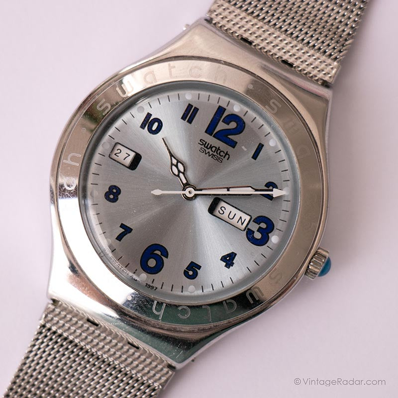 1998 Swatch YGS712 INERTIA Watch | Vintage Swatch Irony Big