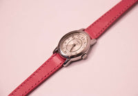 ovale Timex Cuir rose pour femmes montre | Élégant Timex Montres