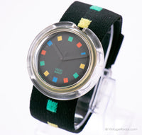 1993 Swatch Pop PWK171 SQUARE PARADE Watch | 90s Pop Swatch Vintage