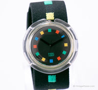 1993 swatch Pop PWK171 Desfile cuadrado reloj | Pop de los 90 swatch Antiguo