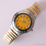 1997 Swatch YGS409C HAPPY JOE YELLOW Watch | 90s Yellow Swatch Irony