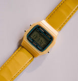 Amarillo F-91W Casio reloj Versión retro | Alarma vintage crono reloj