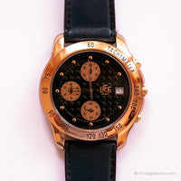 Rosa-dorado adec por Citizen Chronograph reloj | Dial negro de 35 mm reloj