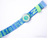 1992 Swatch POP PWK163 Sportpourri Uhr | 90er Blue Pop Swatch Jahrgang