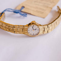 Gold-Tone 17 Rubis Ankra Mechanical Watch | Vintage Watch For Women - Vintage Radar