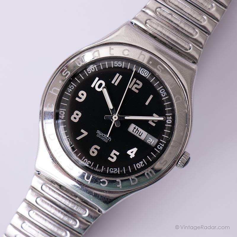 1997 Swatch YGS710 OUDATCHI Watch | Vintage Silver-tone