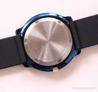 Adec bleu métallique vintage montre | La vie par ADEC Citizen Quartz montre