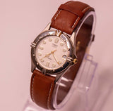 Dos tonos Timex Vestido elegante reloj 395 LA Batería Celular