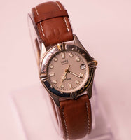 Dos tonos Timex Vestido elegante reloj 395 LA Batería Celular