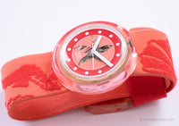 1993 swatch Pop pwk178 orologio da lampone | Pop a stelle rosse swatch