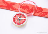 1993 Swatch Pop PWK178 RASPBERRY Watch | Red Starfish Pop Swatch