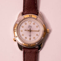Dos tonos Timex Indiglo Classic USA reloj para mujeres 1990s
