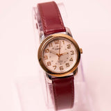 Ultra Elegant Silver and Gold-Tone Timex Watch Indiglo WR50M