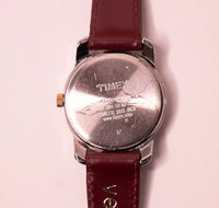 Ultra-elegantes Silber und Goldton Timex Uhr Indiglo WR50m