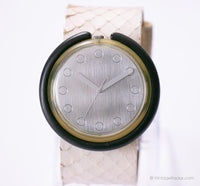 1990 Swatch Pop pwbk129 Silversilk montre | Rare des années 1990 pop Swatch montre