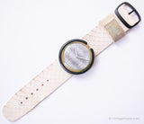 1990 Swatch Pop PWBK129 SILVERSILK Watch | RARE 1990s Pop Swatch Watch