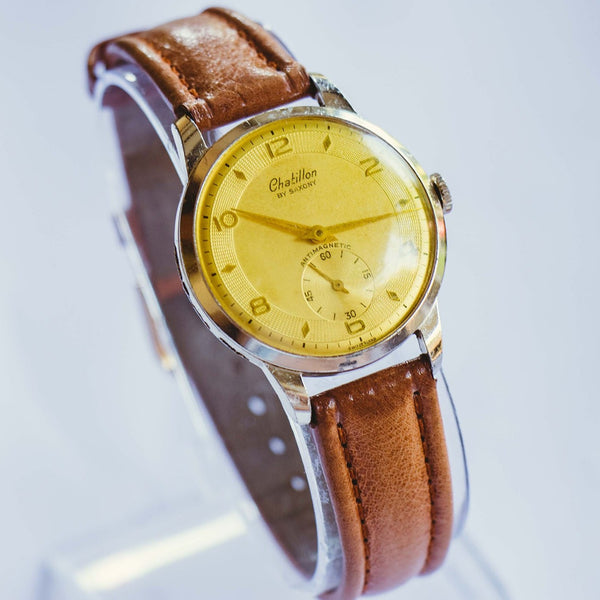 Chatillon par saxe mécanique antimagnétique montre | Vintage rare montre