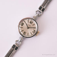 Clásico Timex Mecánico reloj para mujeres | Chapado cromado raro Timex reloj