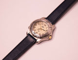 Vintage à deux tons Timex Date de quartz indiglo montre des années 90