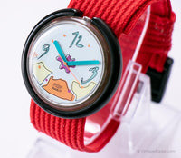 1992 Swatch Pop PWK159 BOUQUET Watch | RARE 90s Vintage Pop Swatch