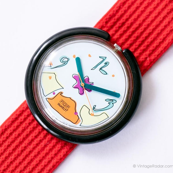 1992 Swatch Pop pwk159 orologio bouquet Pop vintage raro degli