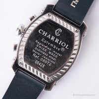 Charriol Columbus Chrono Tonneau orologio per uomini con cornice di diamanti