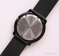 Vintage Flower Power Adec reloj | Cuarzo negro reloj con estampado floral