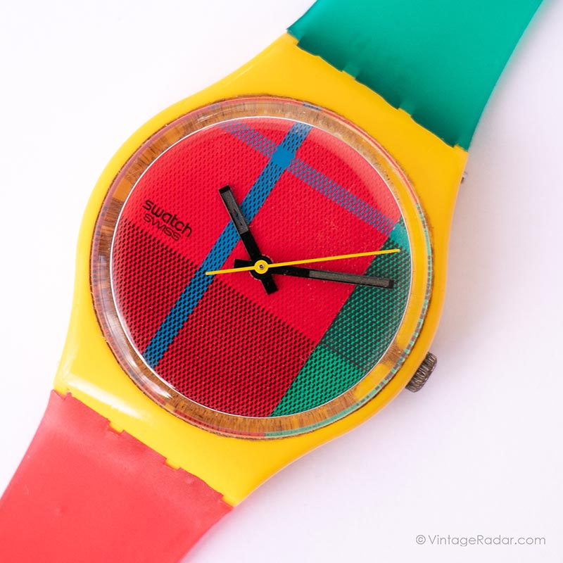 たかは　Swatch 1985 pinstripe稼働 たかは様 専用 Swatch 1985 pinstripe稼働 - メルカリ