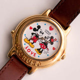 Vintage Musical Lorus Mickey Mouse & Minnie Uhr | Lorus V421-0020 Z0