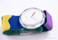 1989 Swatch POP PWBW104 Blanc de Blanc Watch | نادر 80s البوب Swatch