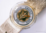swatch POP PWK169 Guinevere Watch | 1991 POP swatch احفظ الساعة