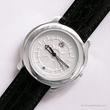 Vintage elegantes Leben von ADEC Uhr | Silbertoner Japan Quarz Uhr